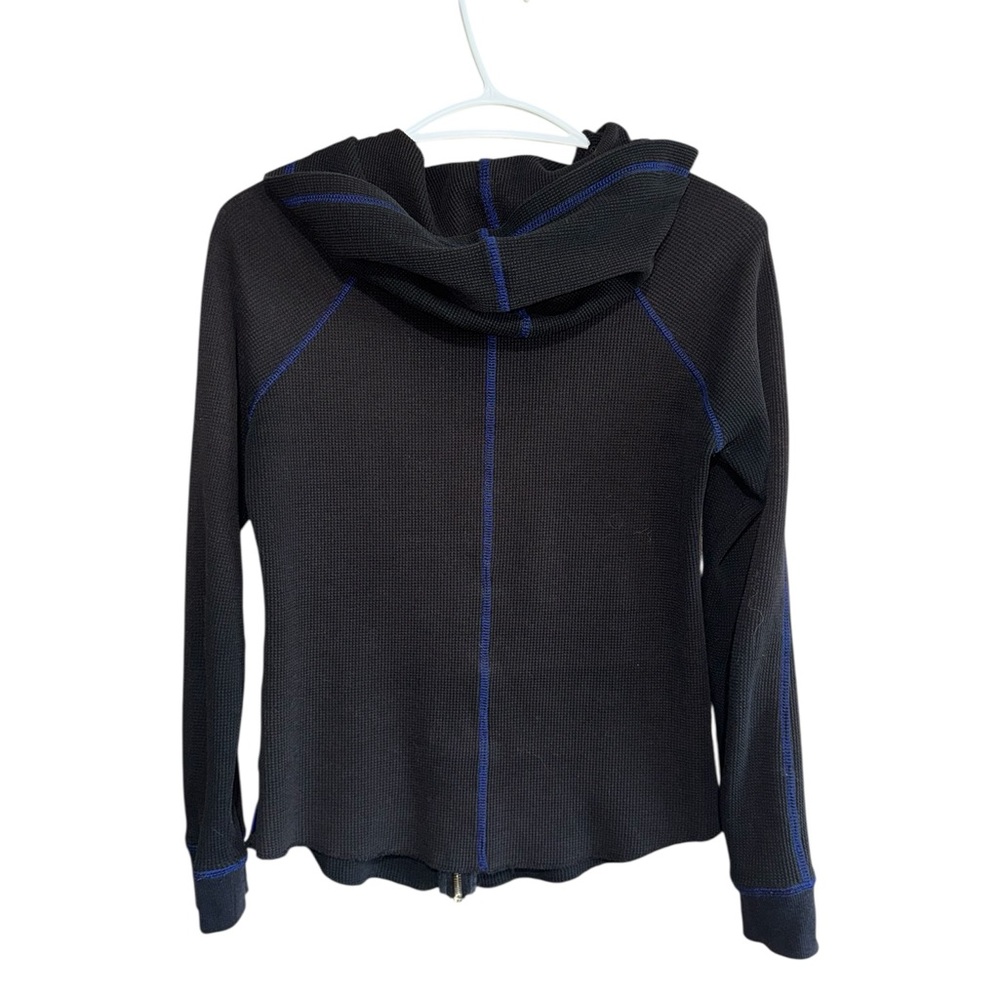 Marc New York Black and Blue Hooded Sweatshirt - Picture 2 of 3